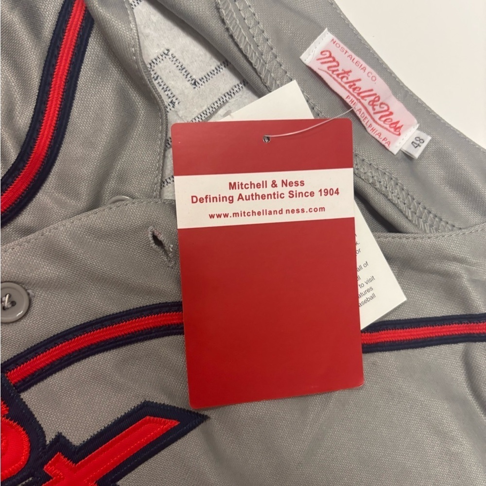 Mitchell & Ness Cooperstown Collection Chipper Jones Jersey-Size XL-Braves 1995 - Picture 8 of 10